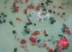 Illustration of how to make love egg pancake 8