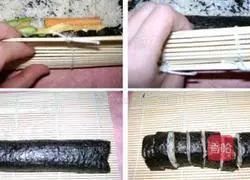 Illustration of how to make sushi 5