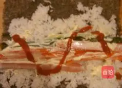 Illustration of how to make ordinary sushi 5