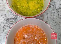 Illustration of how to make two-color breakfast cake 4