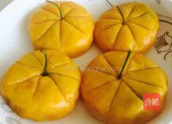 Illustration of how to make steamed pumpkin cake 8