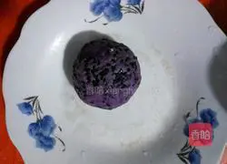 Purple Sweet Potato Egg Sesame Cake Recipe Illustration 4