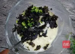 Illustration of how to make pan-fried seaweed cake 2