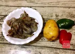 Potato and Shrimp Cake Recipe Illustration 1