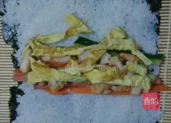 Illustration of how to make sushi 6