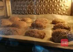 Illustration of how to make sesame pancakes 14