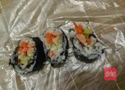Illustration of how to make homemade sushi 5