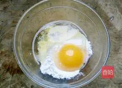 Illustration of how to make egg pancakes 1