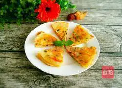 Illustration of how to make carrot and scallion pancakes 12