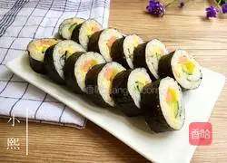 Illustration of how to make sushi at home 12