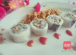 Illustration of how to make inner roll sushi 14
