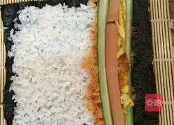 Illustration of how to make sushi 7