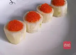 Illustration of how to make fish roe sushi 5