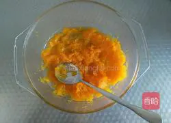 Pumpkin coconut bean paste cake recipe 2
