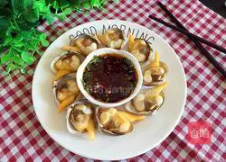 Illustration of how to make electric pan roasted yellow clams 8