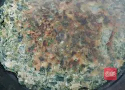 Illustration of how to make water spinach and lean meat omelette 6