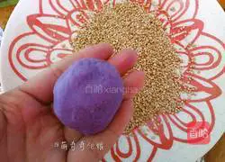 Purple Sweet Potato Glutinous Rice Cookies (Oven Version) Recipe 7