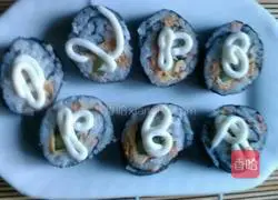 Simple sushi Illustration of how to do it 10