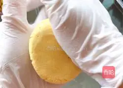 Illustration of making honey bean pumpkin cake 11