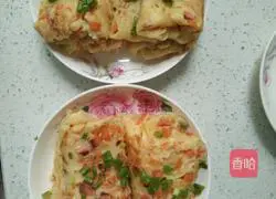 Illustration of how to make carrot and ham pancakes 6