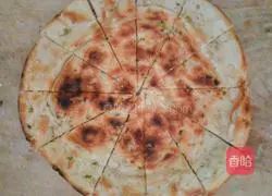 Illustration of making dough scallion pancake 16