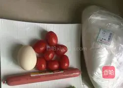 Illustration of how to make love cherry tomato pancakes 1