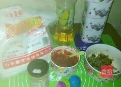 Illustration of how to make sesame pancakes stuffed with mushrooms and meat 1