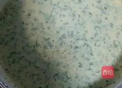 Illustration of how to make shepherd's purse egg pancake 5