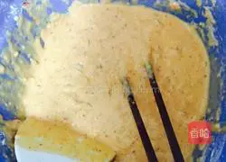 Illustration of how to make Korean kimchi pancake 1