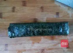 Illustration of how to make sushi 14