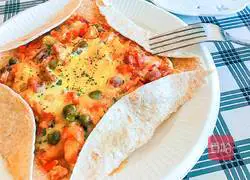 Illustration 6 of how to make high-looking and low-calorie North African egg crepes