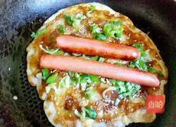 Illustration of making coarse grain pancakes and fruits 12