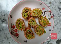 Illustration of how to make two-color breakfast cake 8