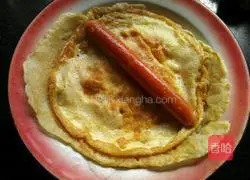 Illustration of how to make ham and egg rolls 3