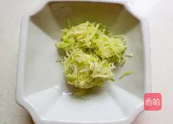 Illustration of how to make shredded radish cake 3