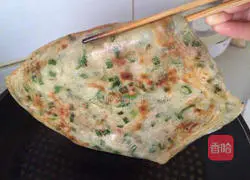 Nine-layer pepper, chive and scallion soft cake Illustration of practice 13