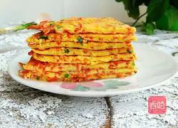 Illustration of how to make carrot and egg pancakes 6