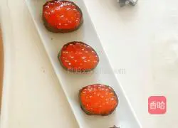 Illustration of how to make fish roe sushi 7
