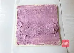 Purple potato and taro puree angel Cake roll recipe 17