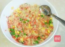 Illustration of how to make pastoral vegetable potato pancakes 8