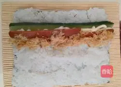 Illustration of how to make sushi 4