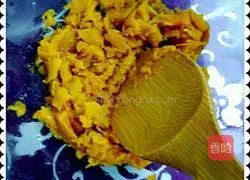 Sugar-free version of pumpkin bean paste cake recipe 2