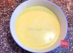 Illustration of how to make milky cornmeal cake 2