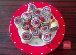 Purple potato egg pancake recipe illustration 6