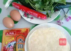 Illustration of how to make lettuce, ham and egg burritos 5