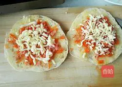 Cheese grilled Illustration of how to make cakes 6