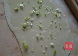 Illustration of how to make green onion hand cake 5