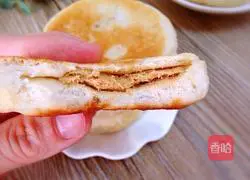 Pancakes~Illustration of how to make bean paste and meat floss 17