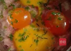 Illustration of how to make meatloaf and steamed eggs 3