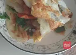 Illustration of how to make crispy pancake fruit 7